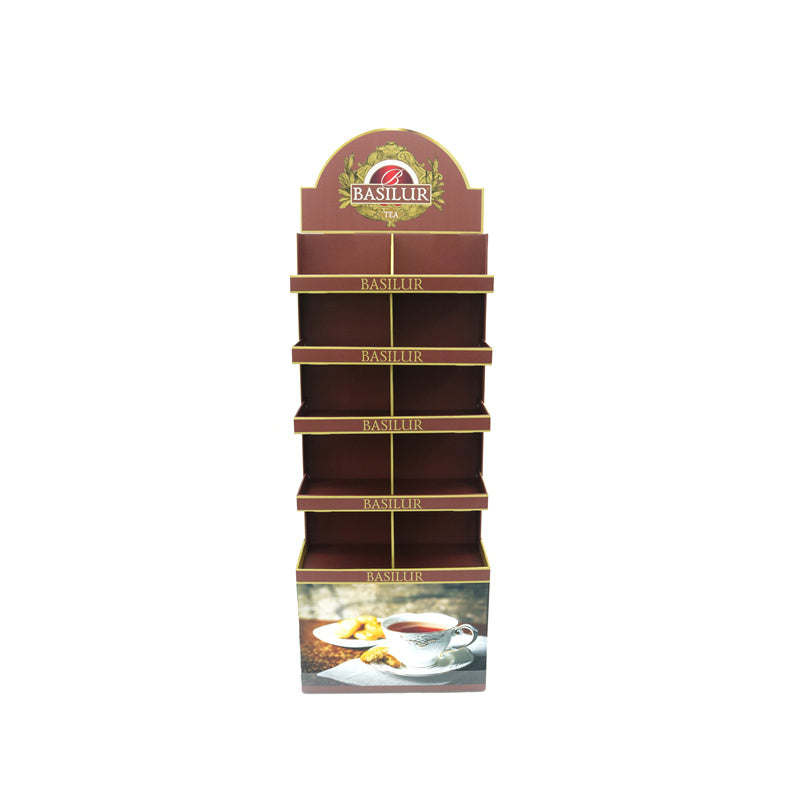 Custom Cardboard Tea Display Rack from Original Factory