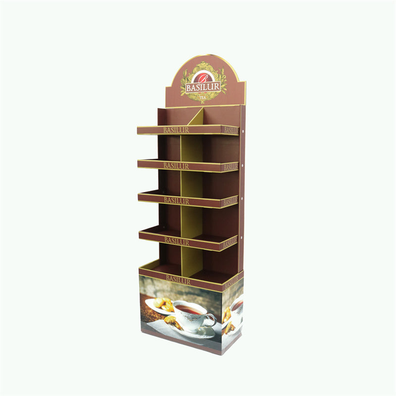 Custom Cardboard Tea Display Rack from Original Factory