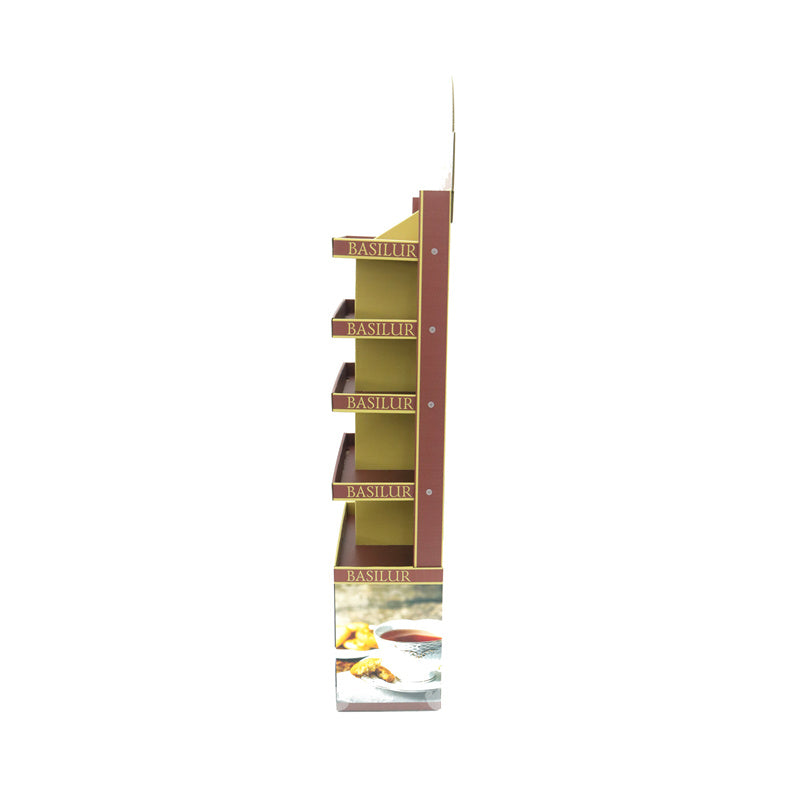 Custom Cardboard Tea Display Rack from Original Factory