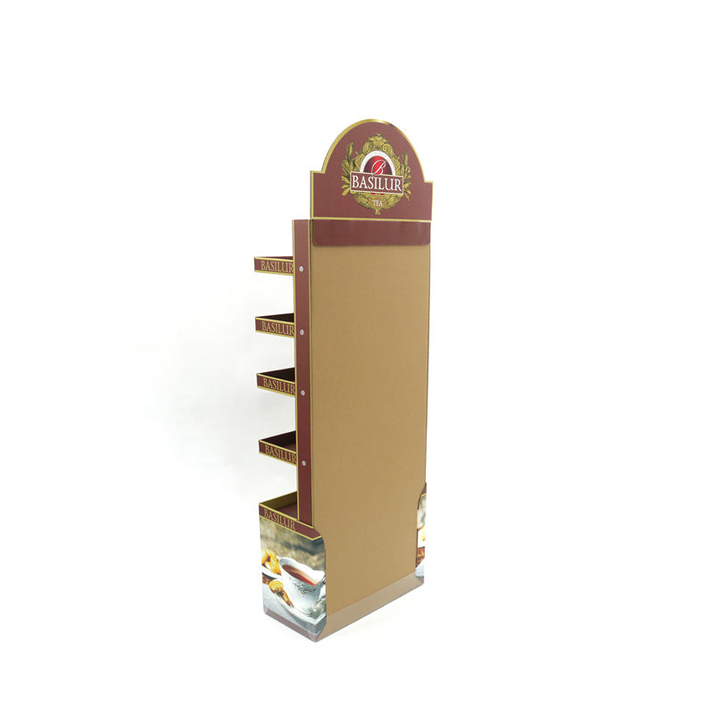 Custom Cardboard Tea Display Rack from Original Factory