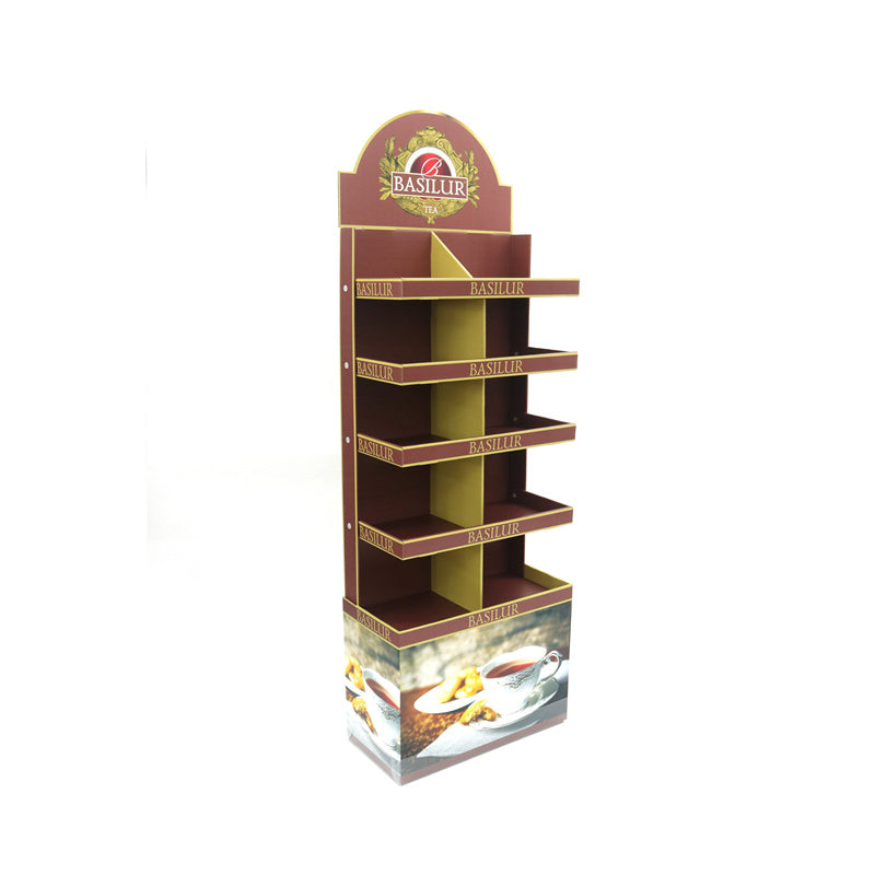 Custom Cardboard Tea Display Rack from Original Factory