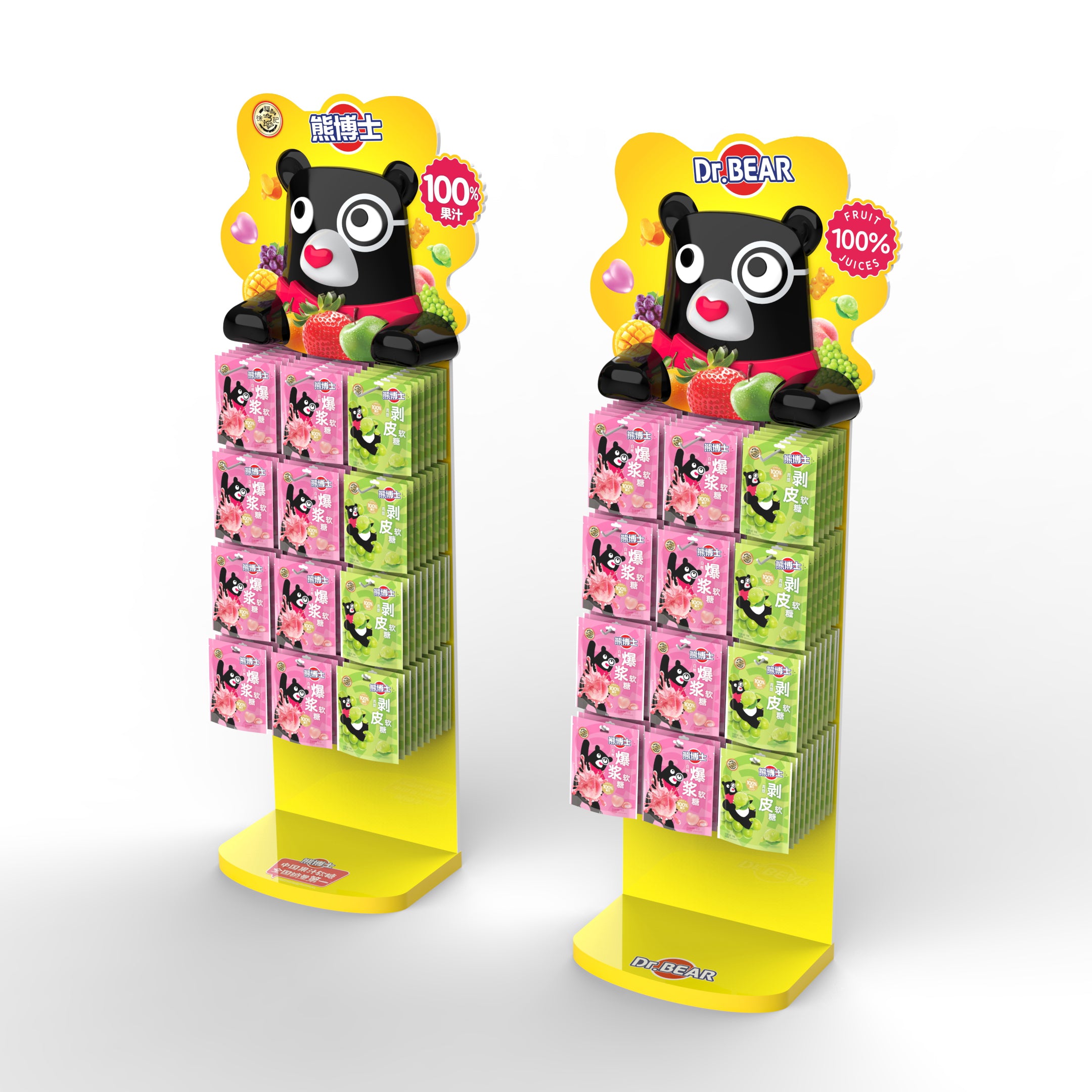 Dr. Bear IP Custom Chewable Candy Display Stand