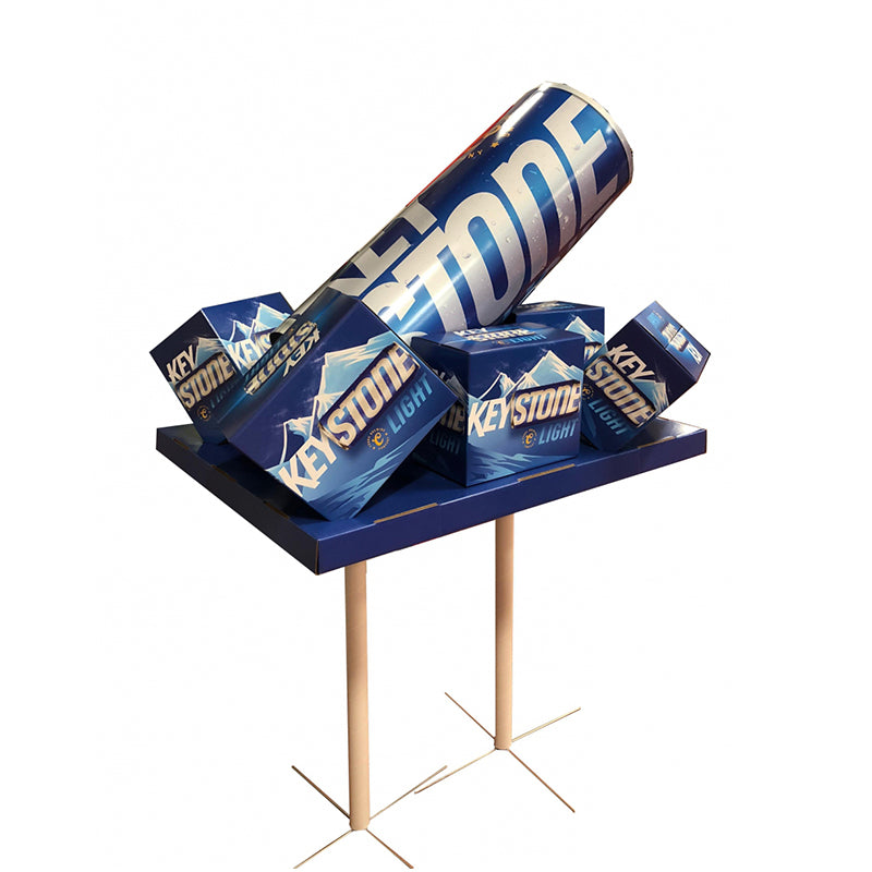 Advertising Stand Metal Pole Topper For Beverages