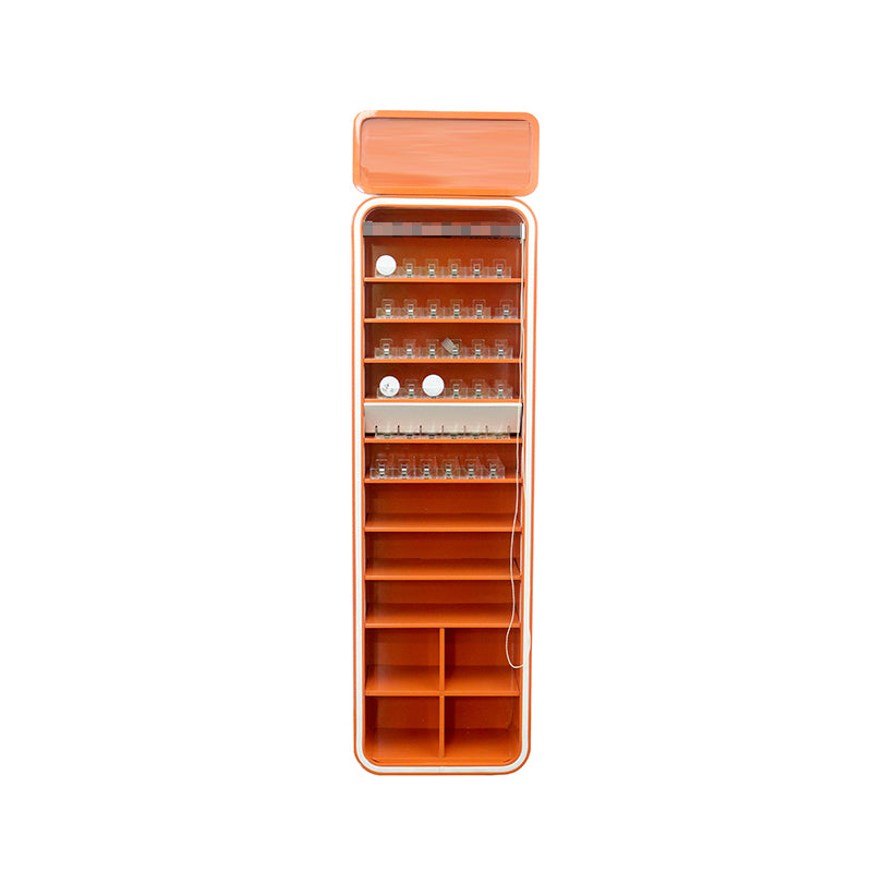 Custom Orange Metal Display Rack