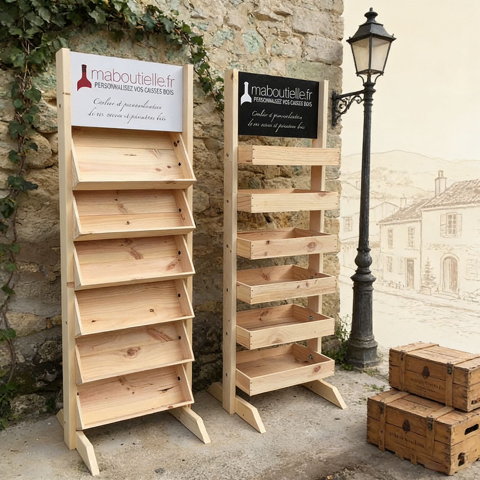 Wooden Display Shelves | Custom Size & Wholesale Supply