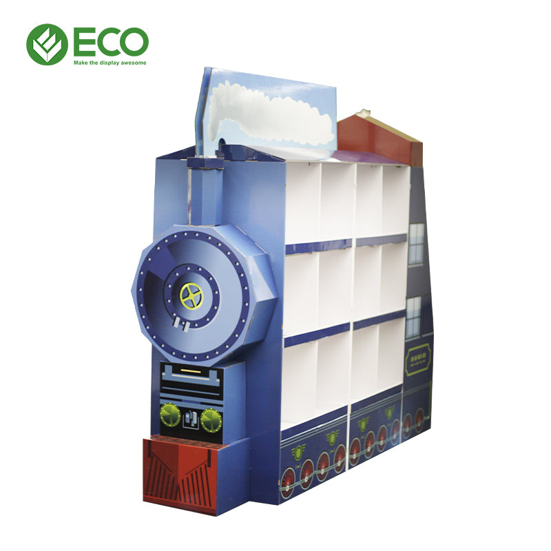Ship And Train Shaped Holiday Promotion Display Rack