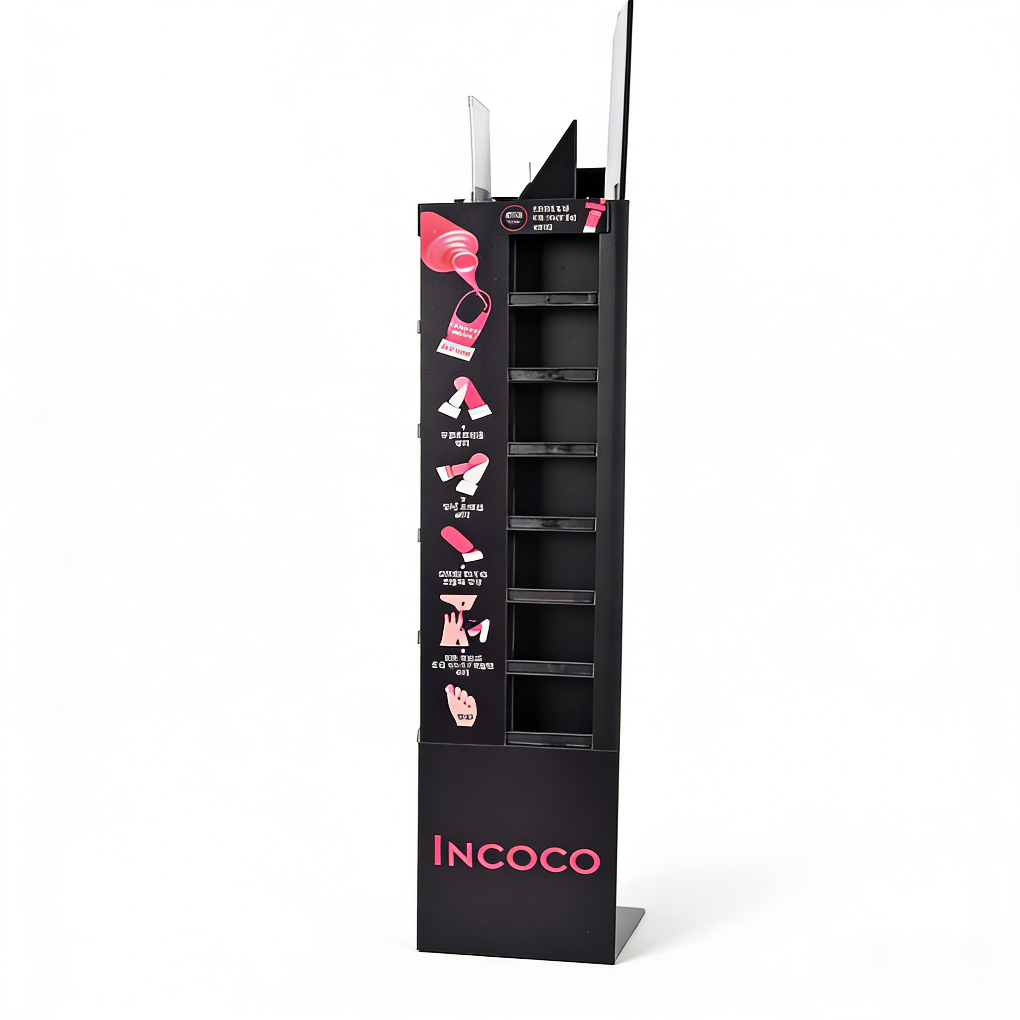 Korean Black Cool Cosmetic Display Stand