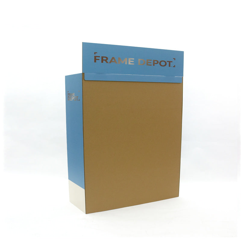 Custom Cardboard Blue Toiletries Display Rack
