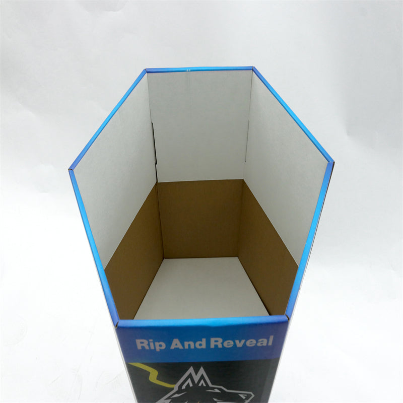 High Load-Bearing Cardboard Dump Bin Custom Logo Retail Promotion Storage Display Rack