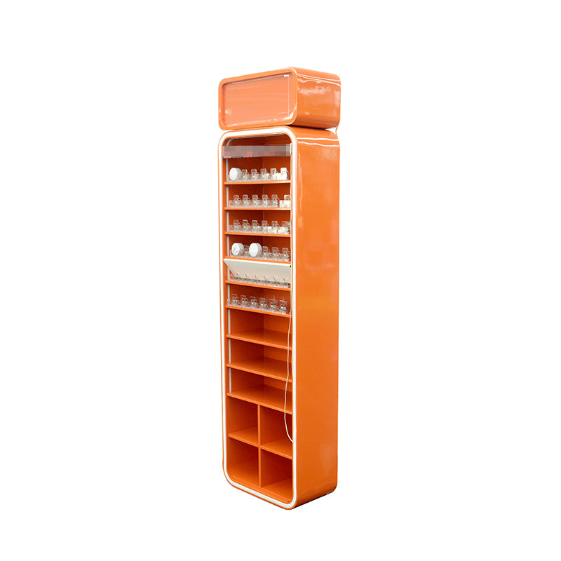 Custom Orange Metal Display Rack