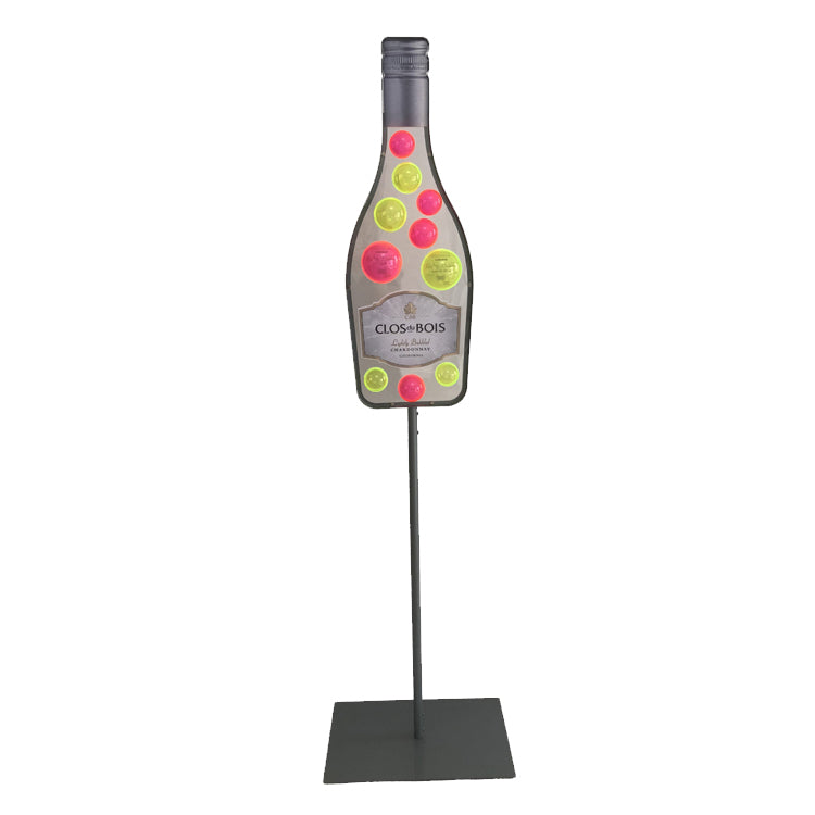 Advertising Stand Metal Pole Topper For Beverages