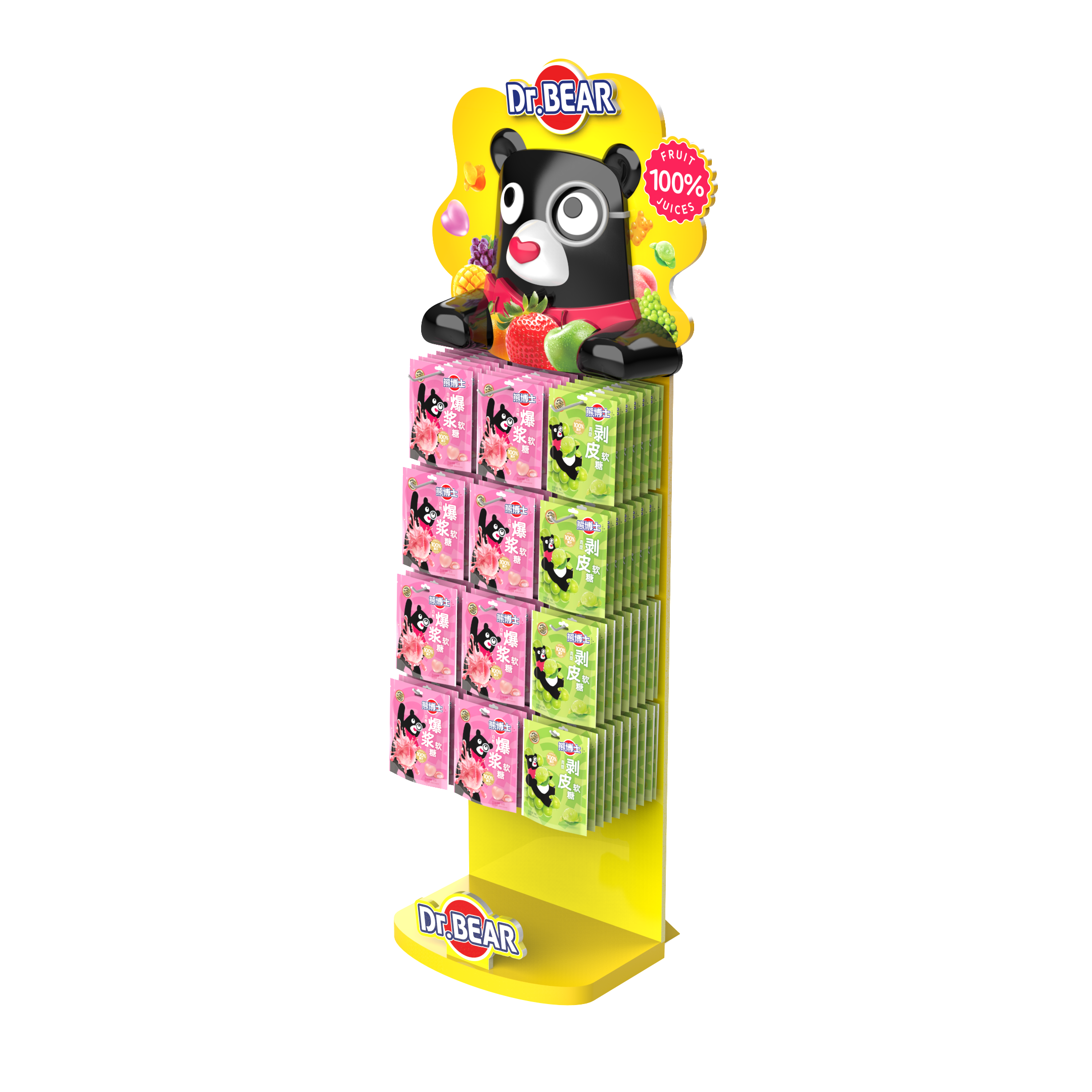 Dr. Bear IP Custom Chewable Candy Display Stand