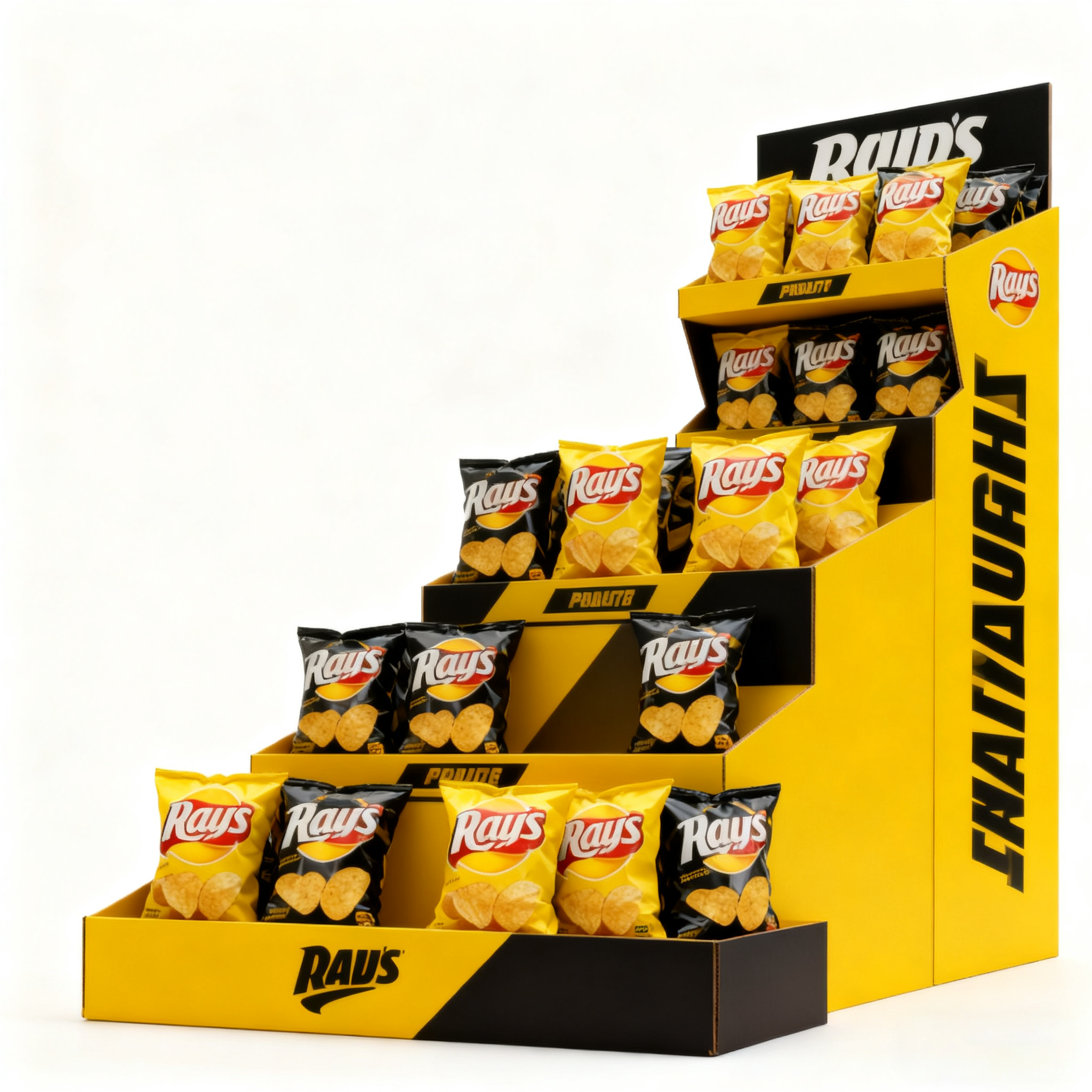 Metal Potato Chip Snack Display Rack