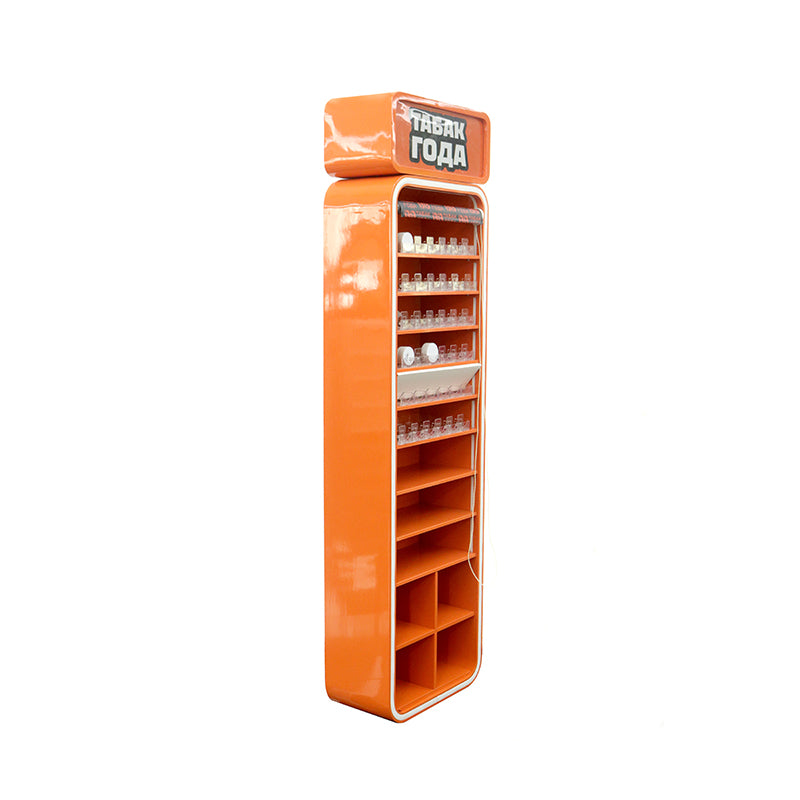 Custom Orange Metal Display Rack