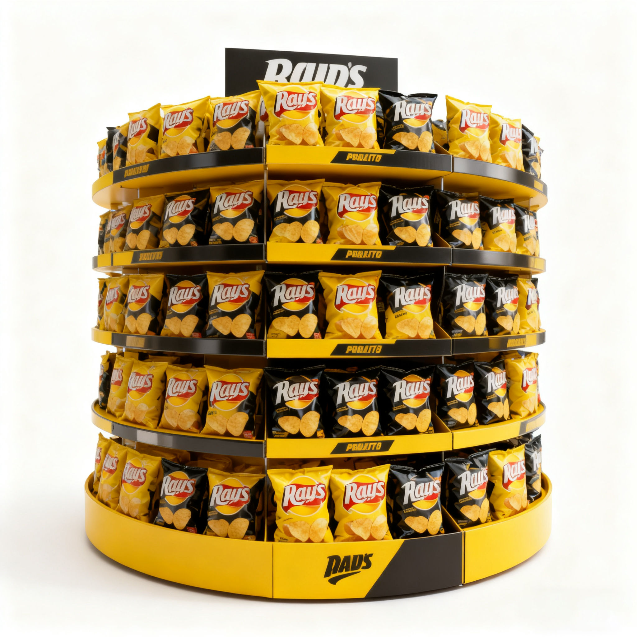 Metal Potato Chip Snack Display Rack