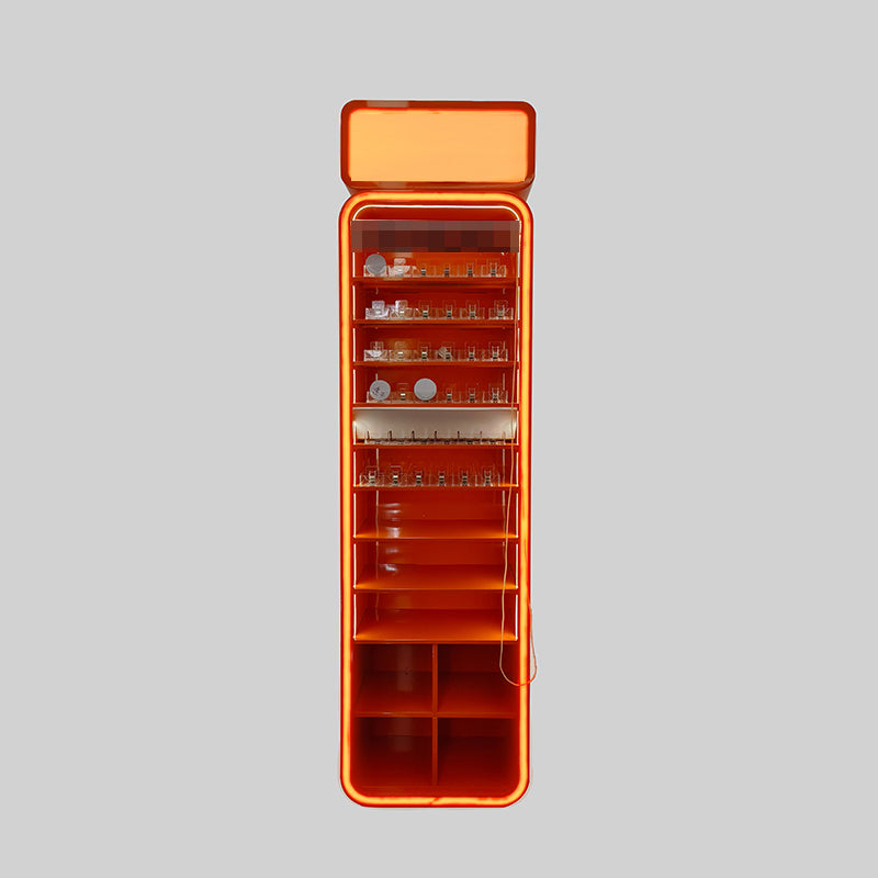 Custom Orange Metal Display Rack