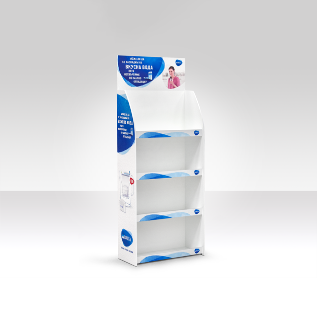 Corrugated Cardboard Paper Display Rack