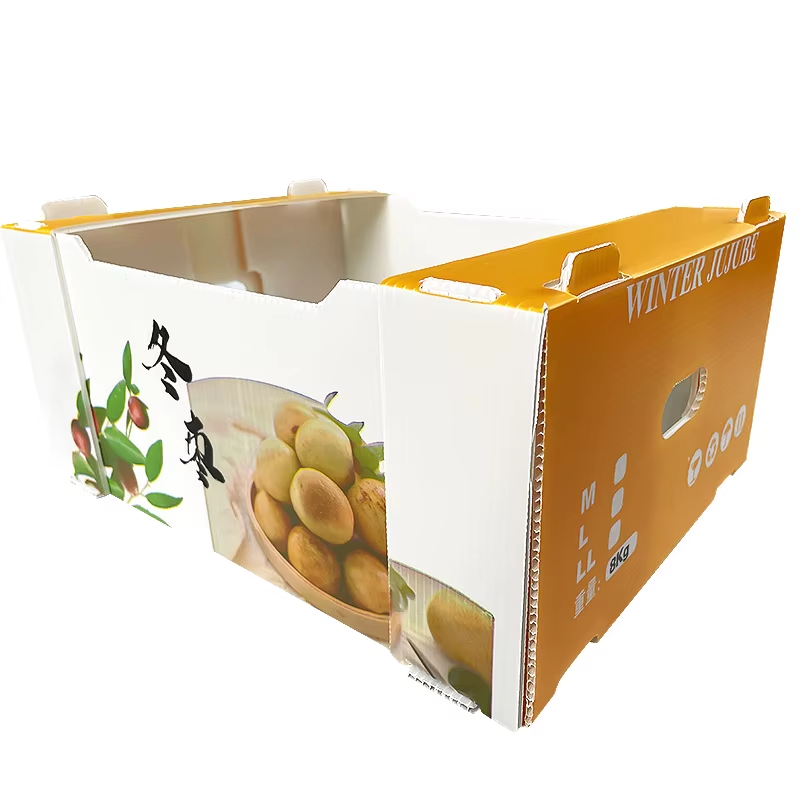 Food And Beverage Packaging Box Turnover Crate Hollow Board Material