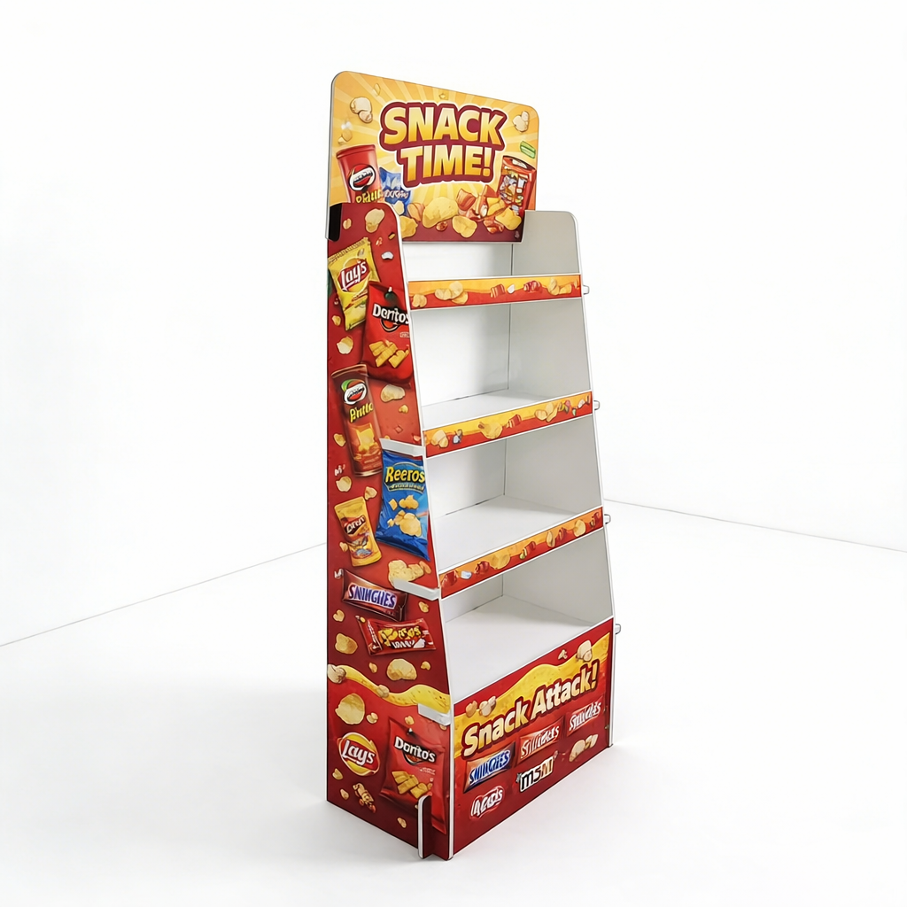 Corrugated Cardboard Paper Display Rack