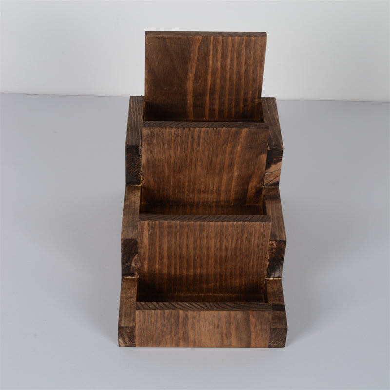 Wood Grain Desktop Display Stand