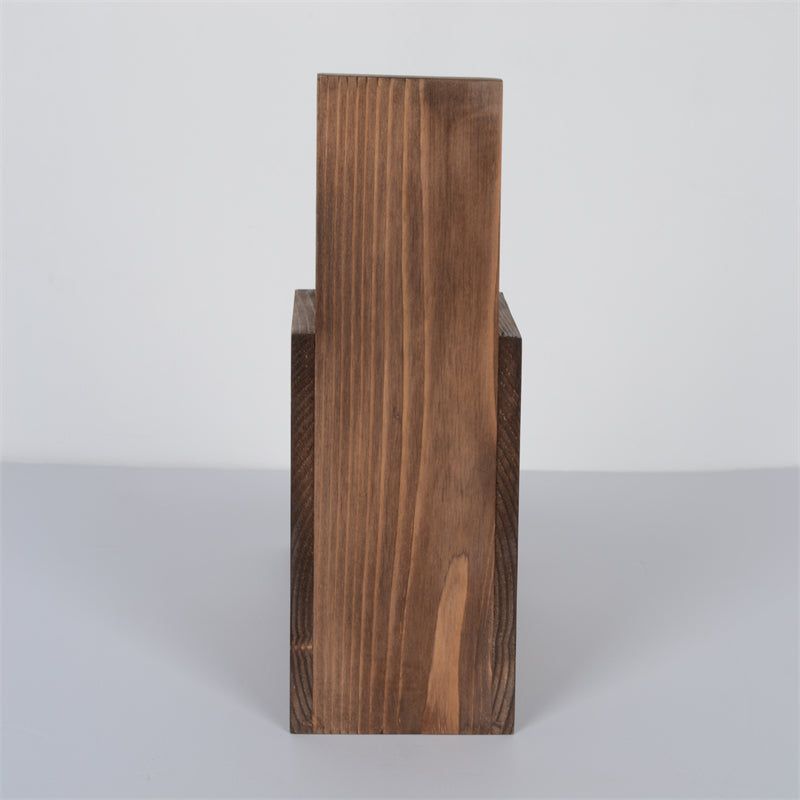 Wood Grain Desktop Display Stand