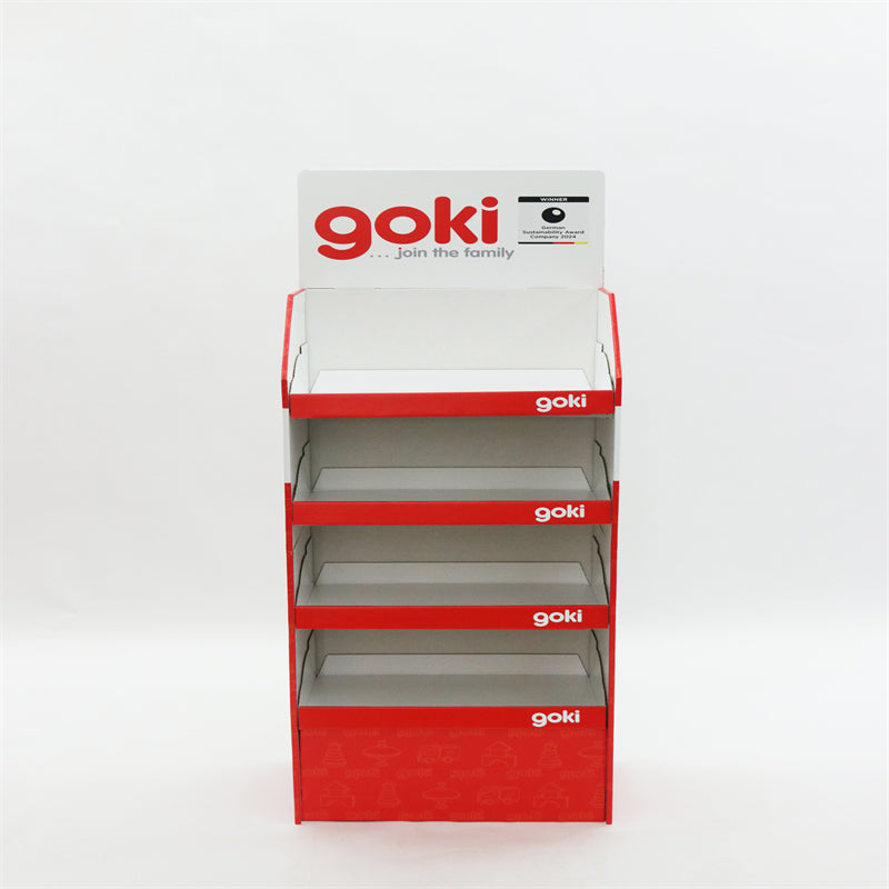 Custom Red Brand Display Rack