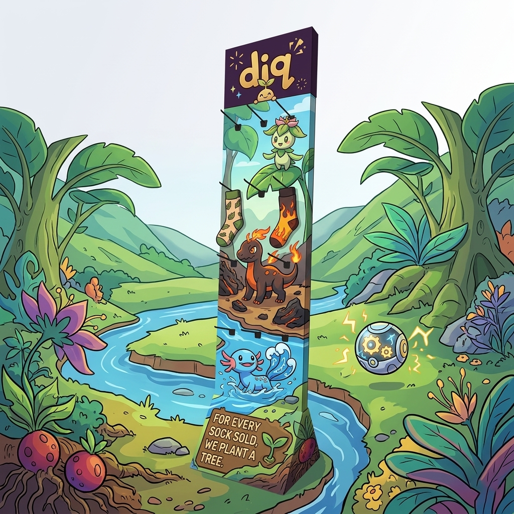 Cardboard Display for Pokemoned Card