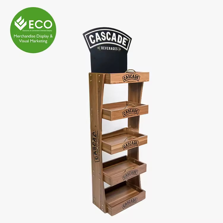 High-End Wooden Display Rack