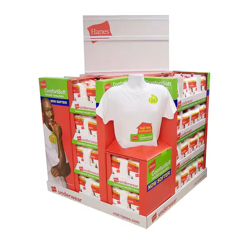 Supermarket Snacks, Clothing, and Daily Necessities Promotional Pallet Display