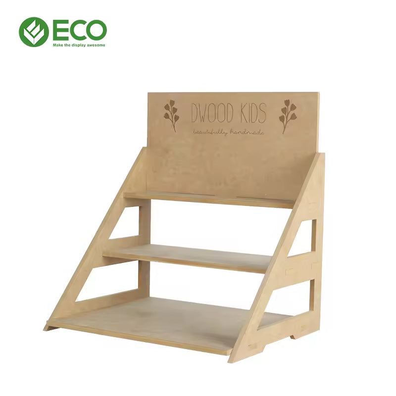 High-End Wooden Display Rack