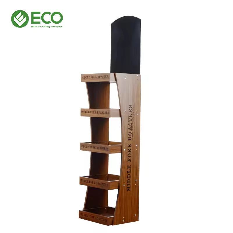 High-End Wooden Display Rack