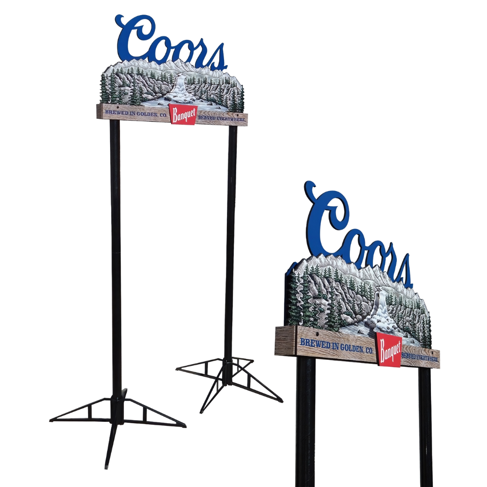 Vertical Ground Pole Billboard