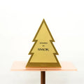 Premium Custom Gold Christmas Tree Gift Box for Holiday Packaging