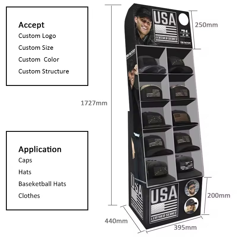 Easy To Assemble Hat Display Rack