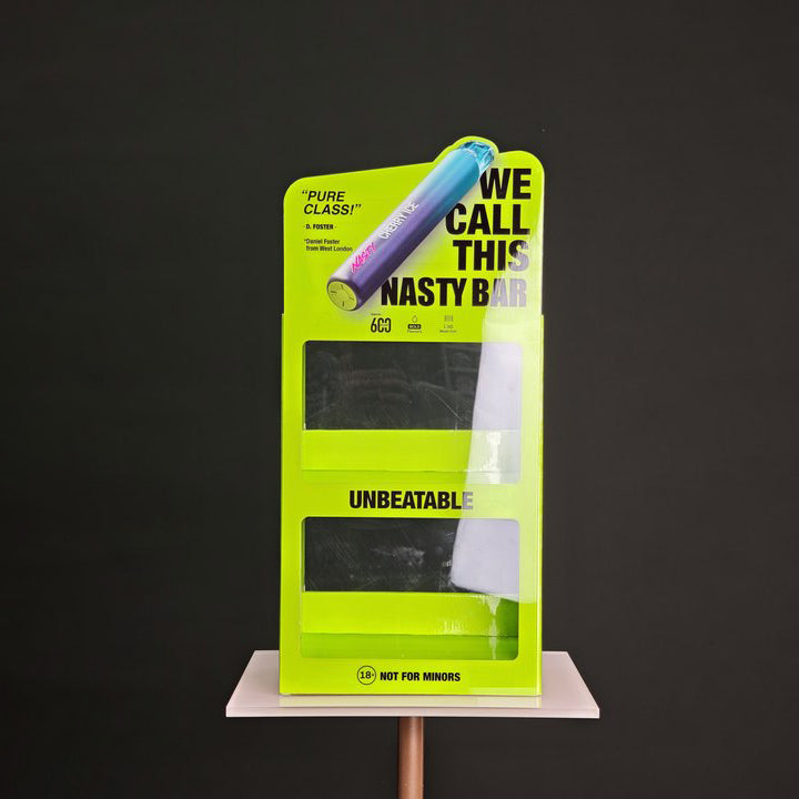 New cardboard material acrylic texture desktop display stand