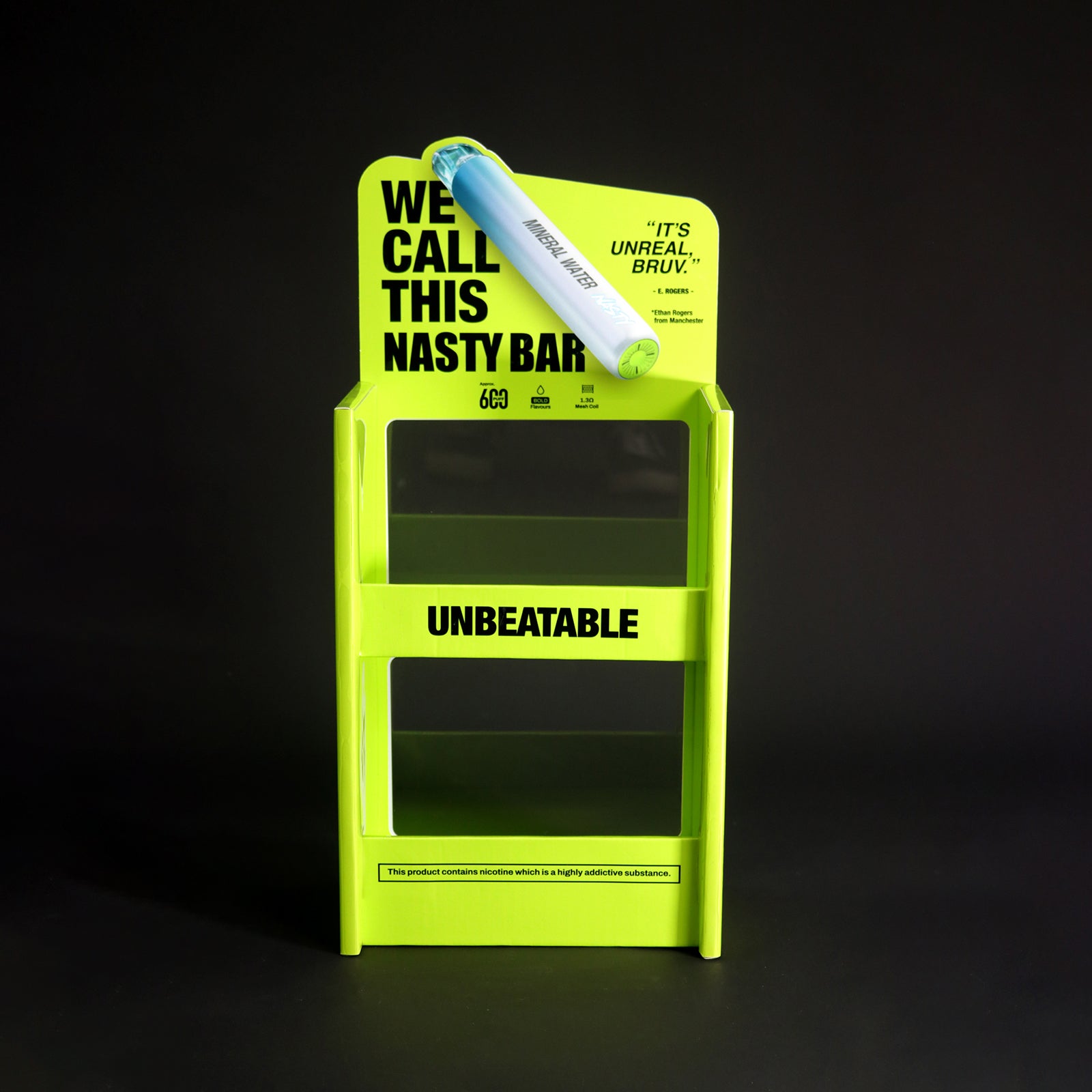 New cardboard material acrylic texture desktop display stand