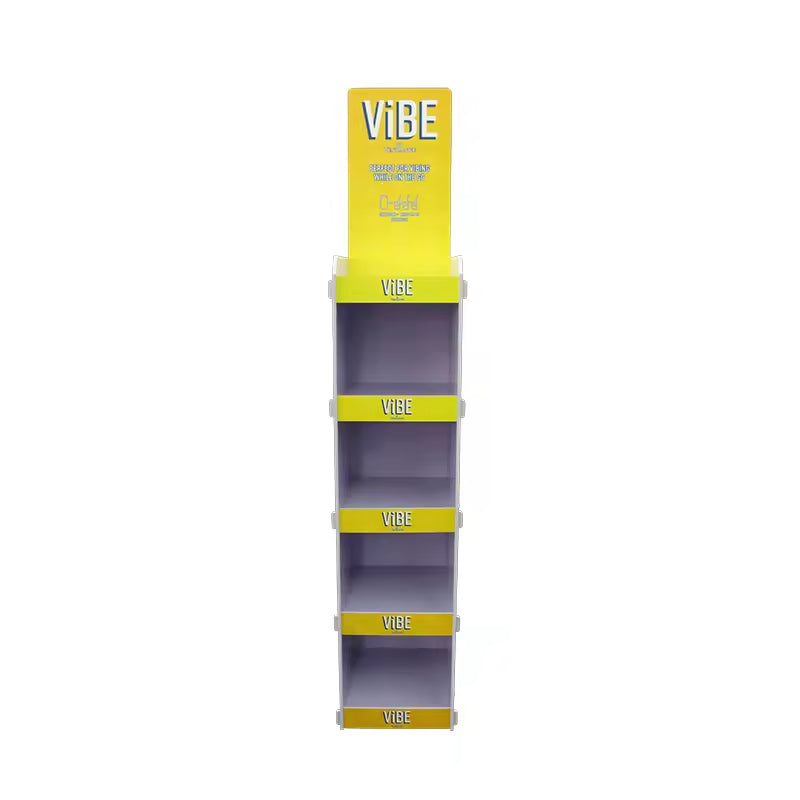 VIBE Gradient Yellow PVC Beverage Display Rack