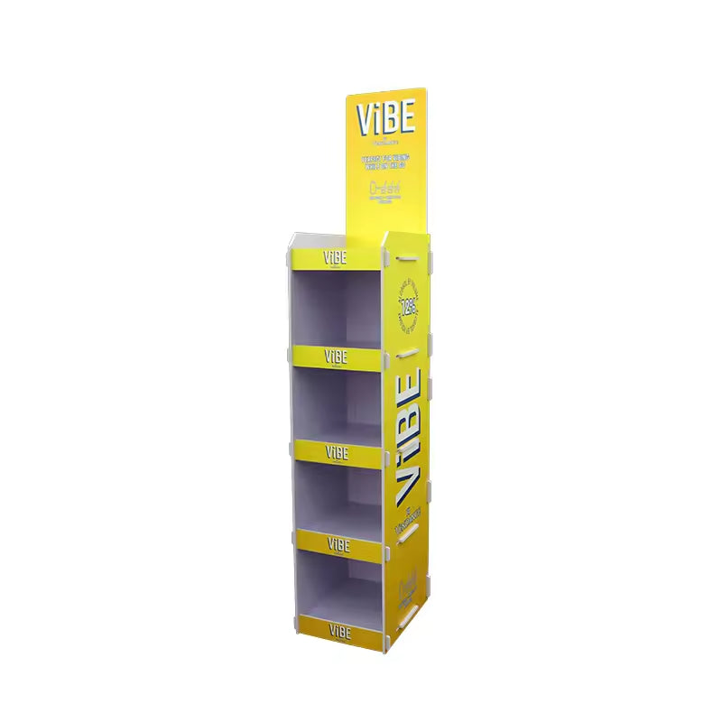 VIBE Gradient Yellow PVC Beverage Display Rack