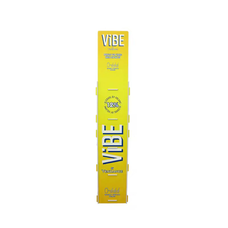 VIBE Gradient Yellow PVC Beverage Display Rack